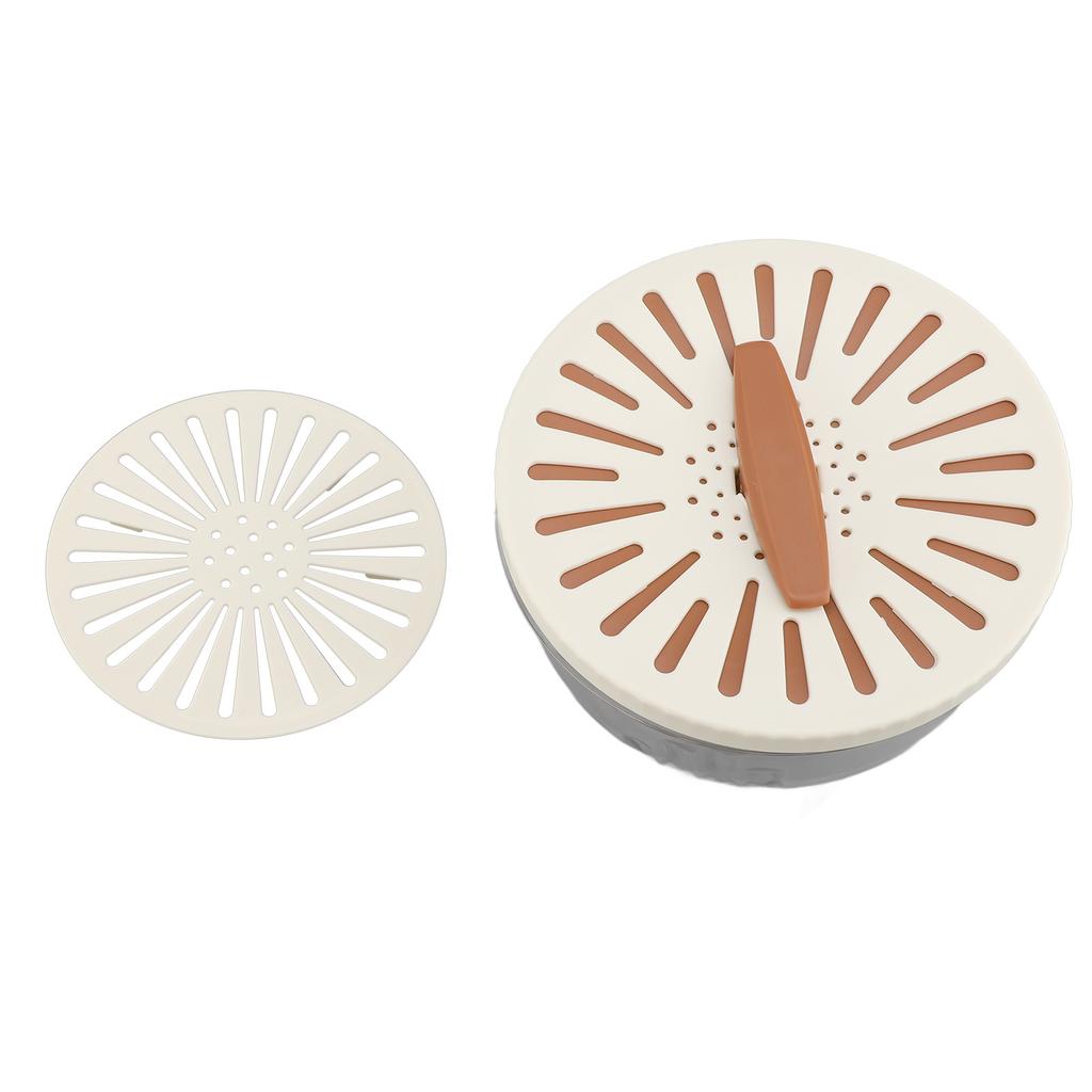 Fruit Vegetable Washing Bowl Thickened Double Layer Multifunctional Draining Bowl with Lid Foldable 