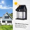 LED Solar Wall Lamp Household Garden Tungsten Lamp Outdoor Waterproof Wall Light with Motion Sensor Villa Lighting Night Light