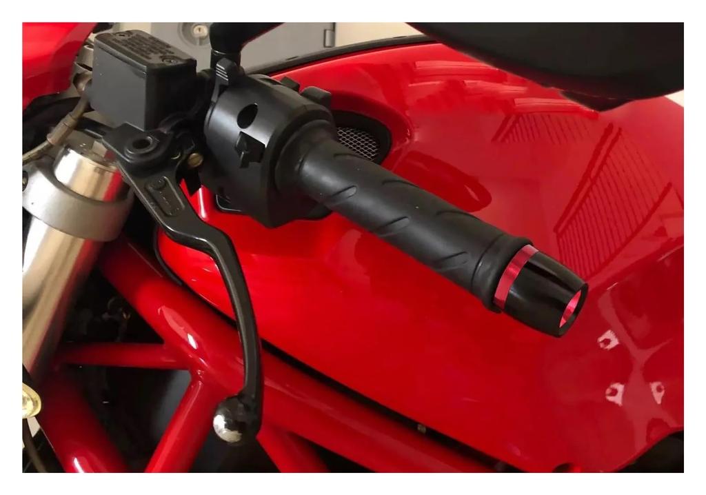 Bicycle Handlebar Ends Motorcycle CNC 7/8" 22mm Grip Handlebar Cap End Plugs Suitable for YZF-R3 YZFR3 YZF R3 (Red)