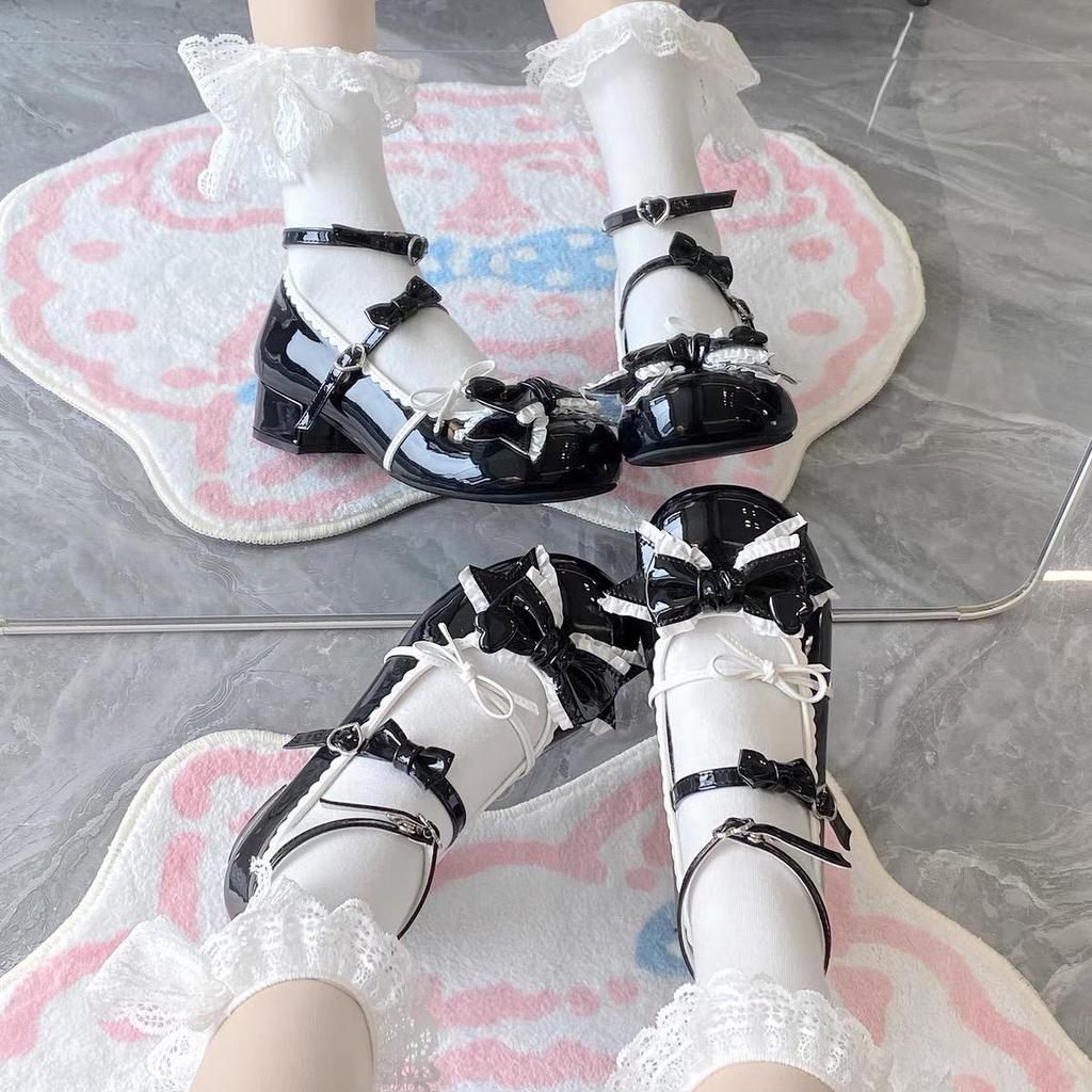 Merulu Cute Lolita Mary Jane Low-Heel Shoes