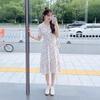 Maternity summer dress summer foreign style Internet celebrity maternity trendy sexy top summer knee long skirt tide