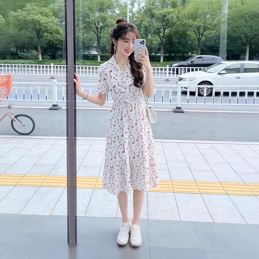 Maternity summer dress summer foreign style Internet celebrity maternity trendy sexy top summer knee long skirt tide