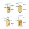 Travelling Combination Padlock Brass Code Lock Mini Number Password Lock  Door