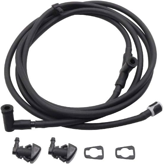 

FZJDSD Windshield Washer Nozzle Hose kit Compatible with Ford F-250 F-350 F-450 F-550 2011-2016 Replace BC3Z-17603-A Washer Nozzle Jets BC3Z-17K605-B