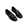 New British style handmade soft leather retro square buckle one-pedal versatile loafers