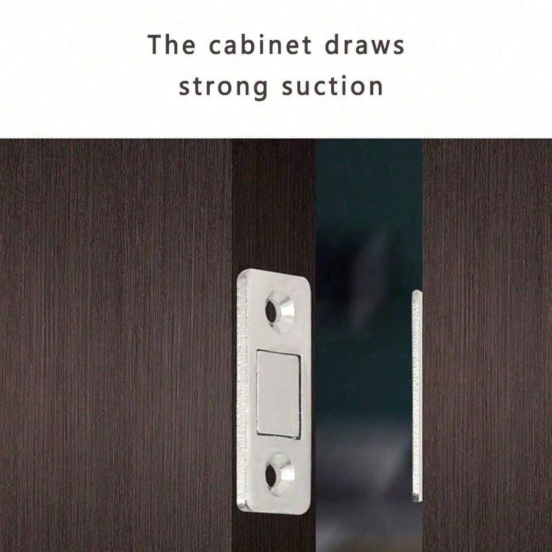 Invisible Ultra-Thin Magnetic Cabinet Door Catch, Strong Magnets, for Drawers, Cabinets, and Sliding Doors