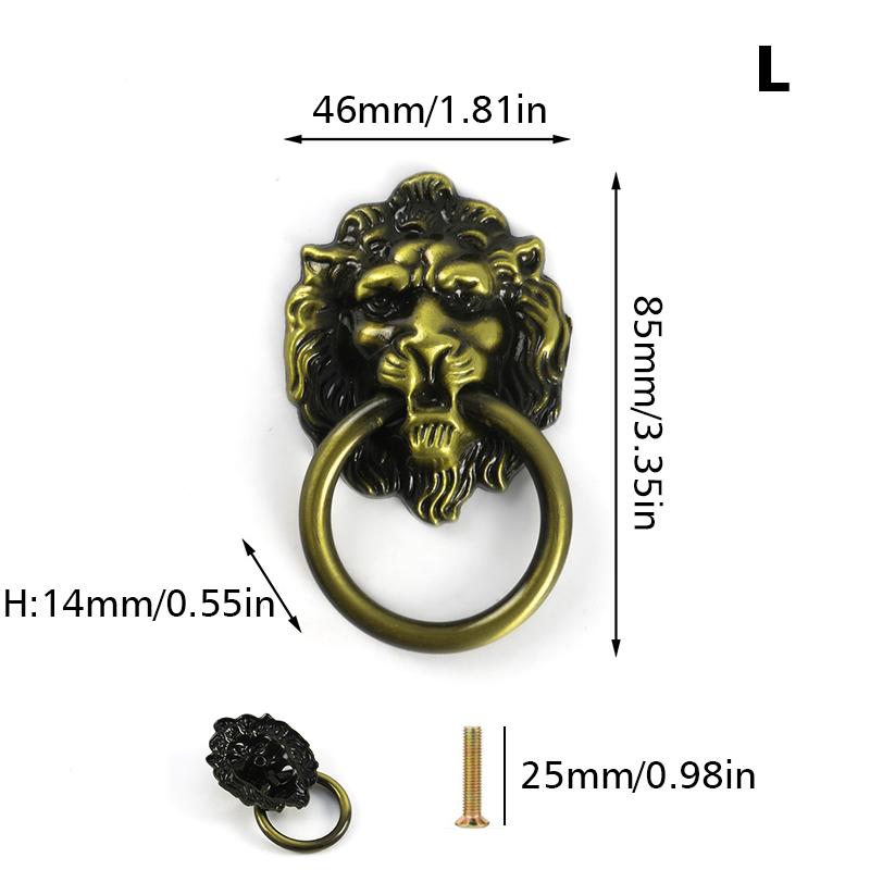 1PC Handle Pull with Screws Antique Metal Finish Drawer Cabinet Knobs Multiple Options Available
