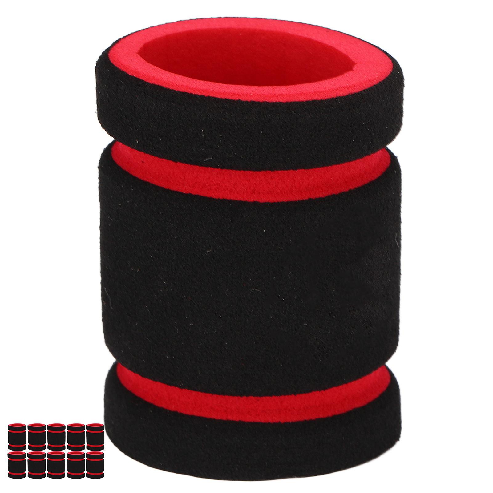 

10 шт. Короткая накладка на грип для тату Одноразовая Утолщенная Пена Предотвращает Скольжение Обертка для Грипа Тату-машинки 22 мм красный