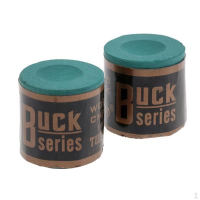 Set of 2 Snooker or Pool Chalk, Billiard Supplies, Red/Green/Blue , Green