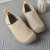 Women's Elegant Slip-On Shoes - Breathable Mesh & Soft Rubber Sole, All-Season Comfort, Beige Casual Shoes with Round Toe for Casual Attire