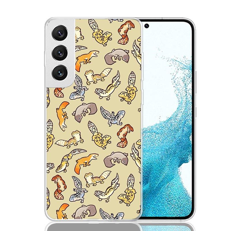 Lizards Geckos Phone Case For Samsung Galaxy S26 S25 Edge S24 S23 FE S22 Ultra S21 Plus S20 + Fundas Cover Coque Galaxy S25 S24