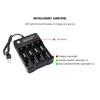 18650/18500/16340/14500/26650 Smart Charging USB Charger For 18650 Charging 4 Slot Battery Charger