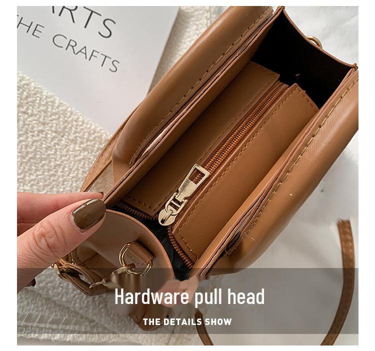 2024 Trendy Textured Small Square Bag – Women's Spring/Summer Messenger & Shoulder Bag