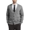 Herren Strickjacke Wollmischung Langarm Strickweste Jacke Herren Cardigan