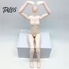 Flexibele Actiefiguur 1/6 Schaal Poppenlichaam met 3 Nekadapters, 9,8-Inch Blanco PVC Gewricht, Gearticuleerd Miniatuur Vrouwelijk voor Custom Realistisch