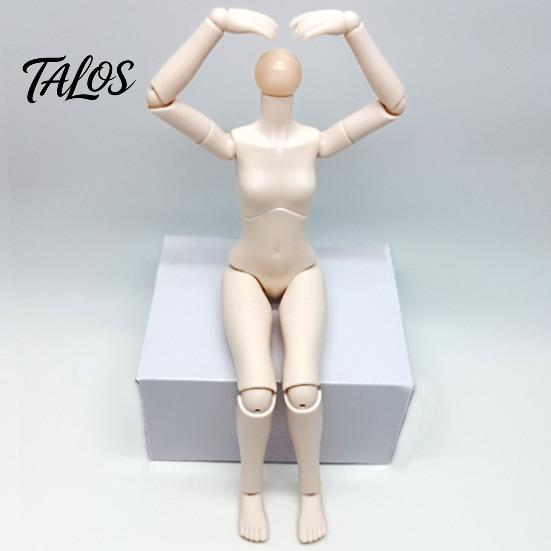 Flexibele Actiefiguur 1/6 Schaal Poppenlichaam met 3 Nekadapters, 9,8-Inch Blanco PVC Gewricht, Gearticuleerd Miniatuur Vrouwelijk voor Custom Realistisch