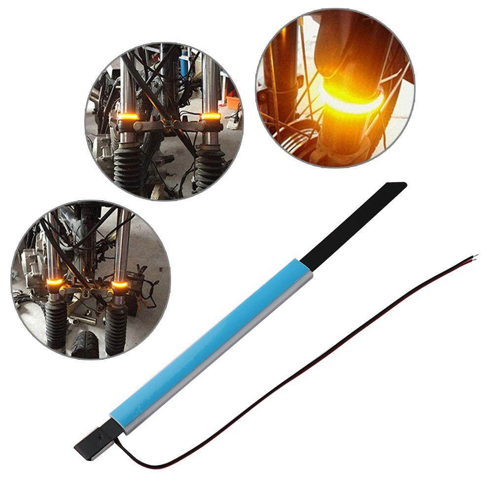 Quality  45mm-70mm Red/Blue/Yellow/White Indicator Motorcycle SMD LED Strip Fork Turn Signal Light