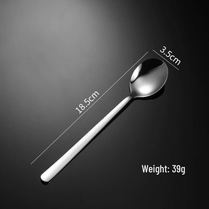Qianxing Korean Style 304 Stainless Steel Ruyi Round Spoon Set