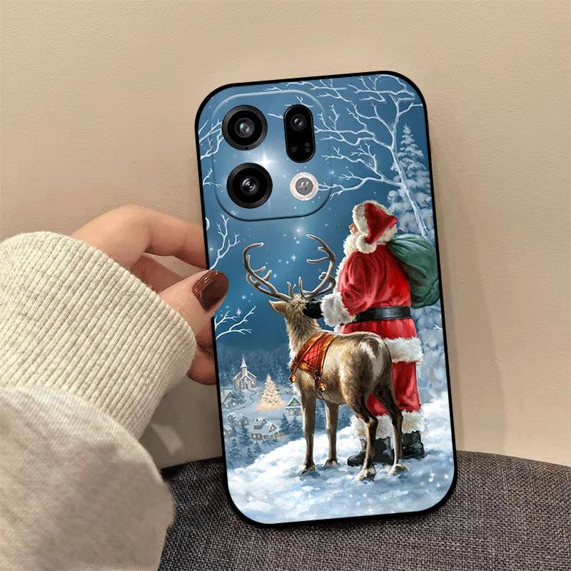 Christmas Phone Case For OPPO Find X9 Pro FindX9 X8 Ultra X8s X8Pro X8s + Plus Shockproof Protect Soft Silicone TPU Cover Coque