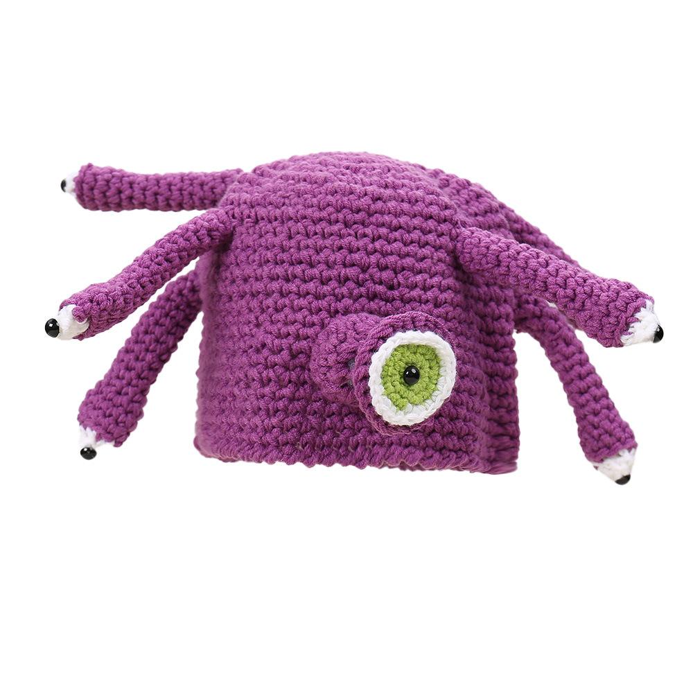 Autumn and Winter New Cartoon Funny Hand-woven Knitted Party Dance Cos Personalized Warm Wool Hat