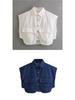 Women's Sleeveless Cardigan: Plain Color, Large Pockets, Polo Collar, Denim Top, High-Quality Feel