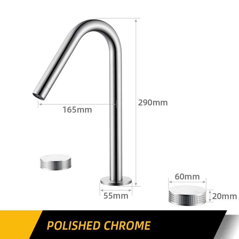 

3PCS матовый золотой смеситель для раковины, смеситель для горячей и холодной воды, настольный смеситель для ванной комнаты, рифленые ручки, 3 отверстия, широкий кран