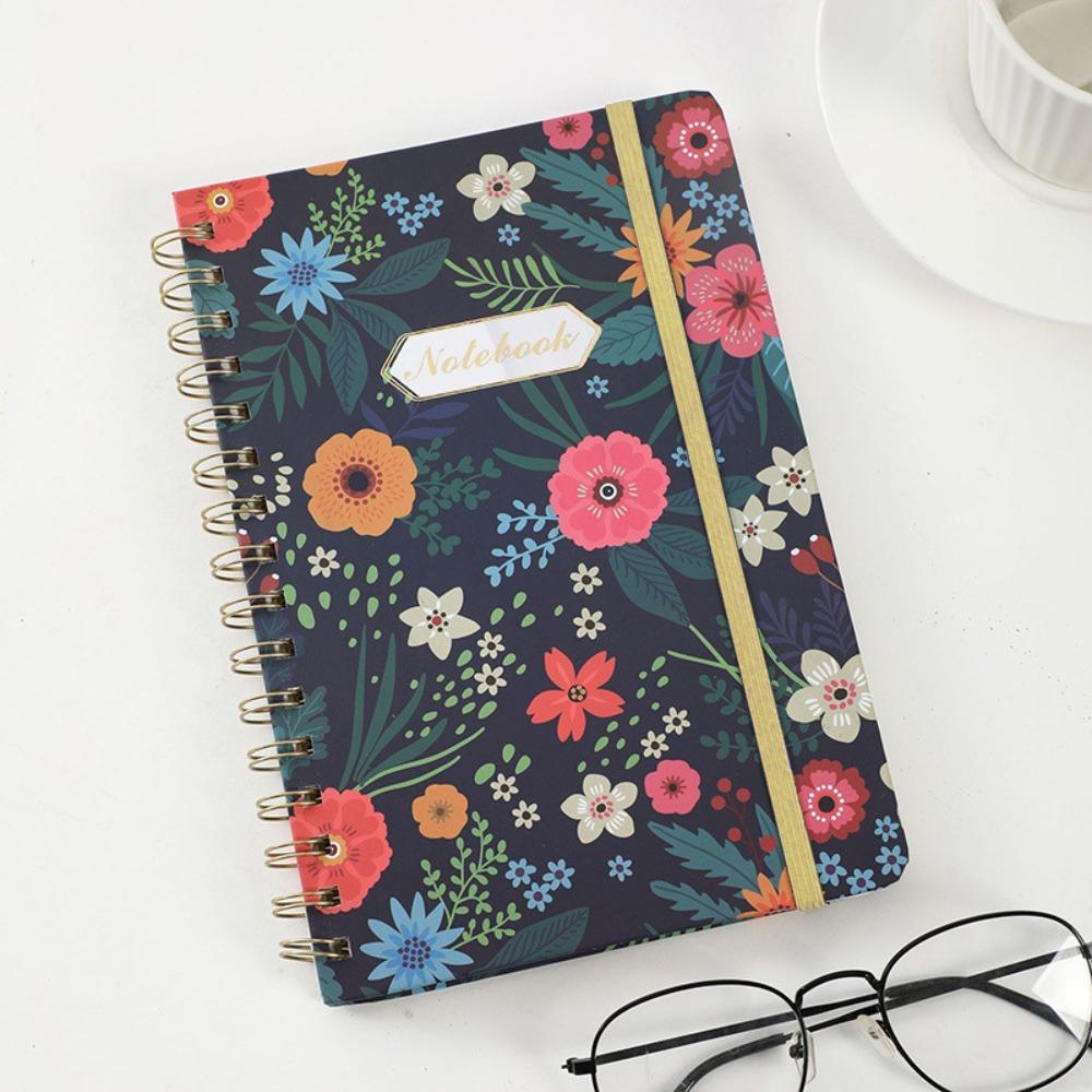 A5 Hardcover Spiral Diary 160 Pages Artfan Notebook Journal Practical Spiral Notebook  Students Style 1