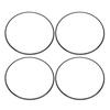 4PCS 16 Inch Wheel Rim Protector Anti Scratch Self Adhesive Aluminum Alloy Metal Wheel Edges Trim Protector Ring