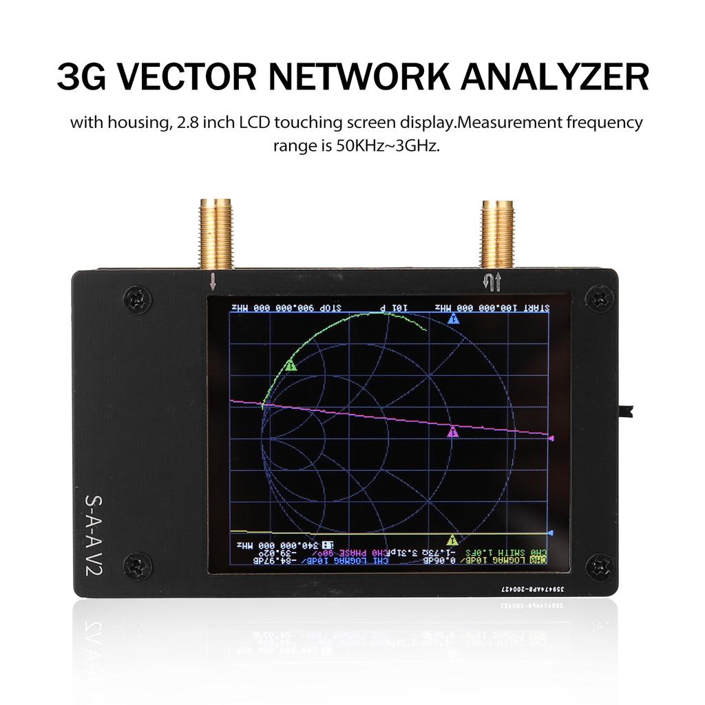 NanoVNA V2 3G Vector Network Analyzer 50KHz-3GHz Shortwave HF VHF UHF Antenna Analyzer S-A-A-2 NanoVNA V2 3G Vector Network Analyzer 50KHz-3GHz Shortwave HF VHF UHF Antenna Analyzer S-A-A-2