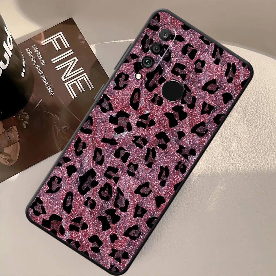 Phone Case for Huawei P30 P20 Pro P20 P40 Lite P20 Lite 2018 P Smart 2019 Soft Cover Cartoon Leopard Print Pattern