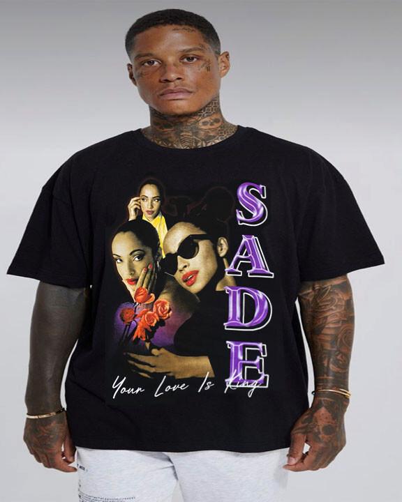 SADE PURPLE SMOOTH OPERATOR SMOOTH JAZZ BLACK T SHIRTS MEN039;S SIZES Unisex T-Shirt XXXL