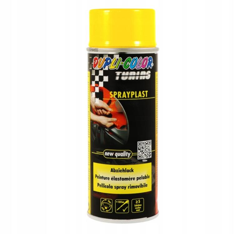 Motip rubber foil spray Sprayplast yellow fluo 400ml