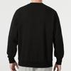 Puma Solid Color Logo Patch Crew Neck Sweatshirt Men Tops Black 535382-01