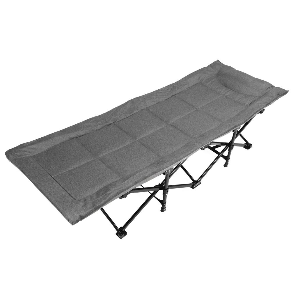 Portable Folding Camping Cot 3D Memory Pillow Folding Bed Outdoor Recliner Beds For Camping