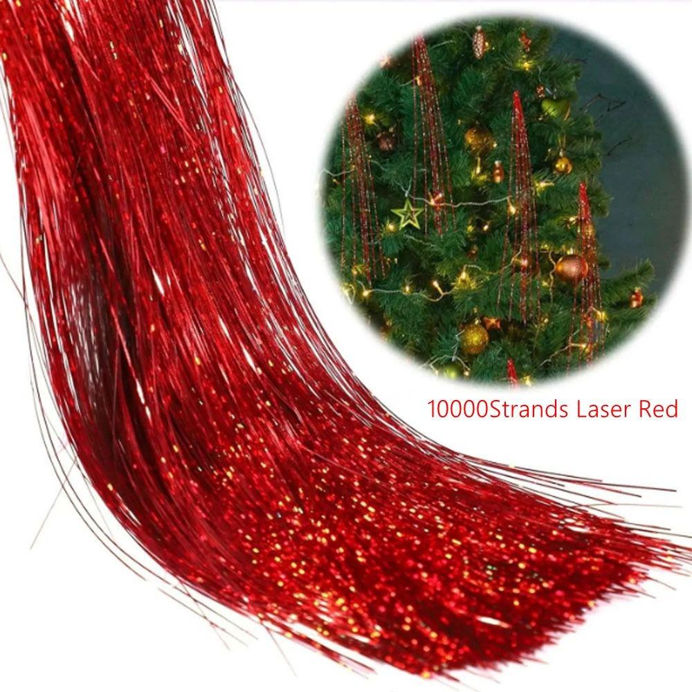 Festivals Decor Tinsel Icicle Strands Christmas Tree Tinsel Icicles  Christmas Decoration Supplies