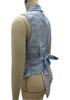 European Striped Sleeveless Tie-Waist Irregular Vest Shirt for Summer 2026