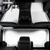 Custom TPE Car Mats for 2023 Tesla Model 3/Y - White Gray