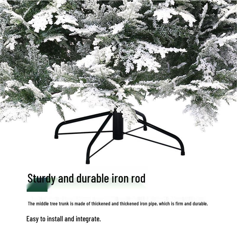 Christmas Automatic Encryption Flocking Snowfall Tree - Pure PE Commercial Decoration