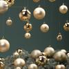 Gold & Silver Christmas Tree Ornaments: 6CM & 8CM Shiny Matte Hanging Balls