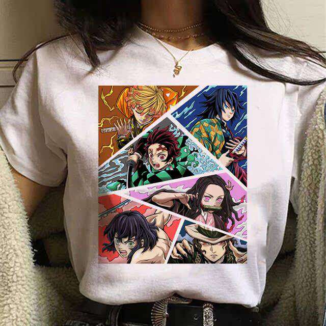 Demon Slayer T-Shirt - A Trendy, Casual Crew-neck, Oversized, Fun Short-sleeved Children's and Adult T-shirt.