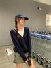 Red fake two-piece knitted sweater women's autumn and winter new loose lazy sweater long-sleeved 