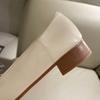 Fashion Soft Soled Low Heeled Women's Small Leather Shoes, Women's 2025 Summer New Item, One Foot Shallow Mouth Flat Sole Single Shoe