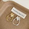 Exquisite Personality Glossy Surface Stainless Steel Heart Letter "YES""NO" Rings For Women Finger Charm Jewelry Accessory Gifts