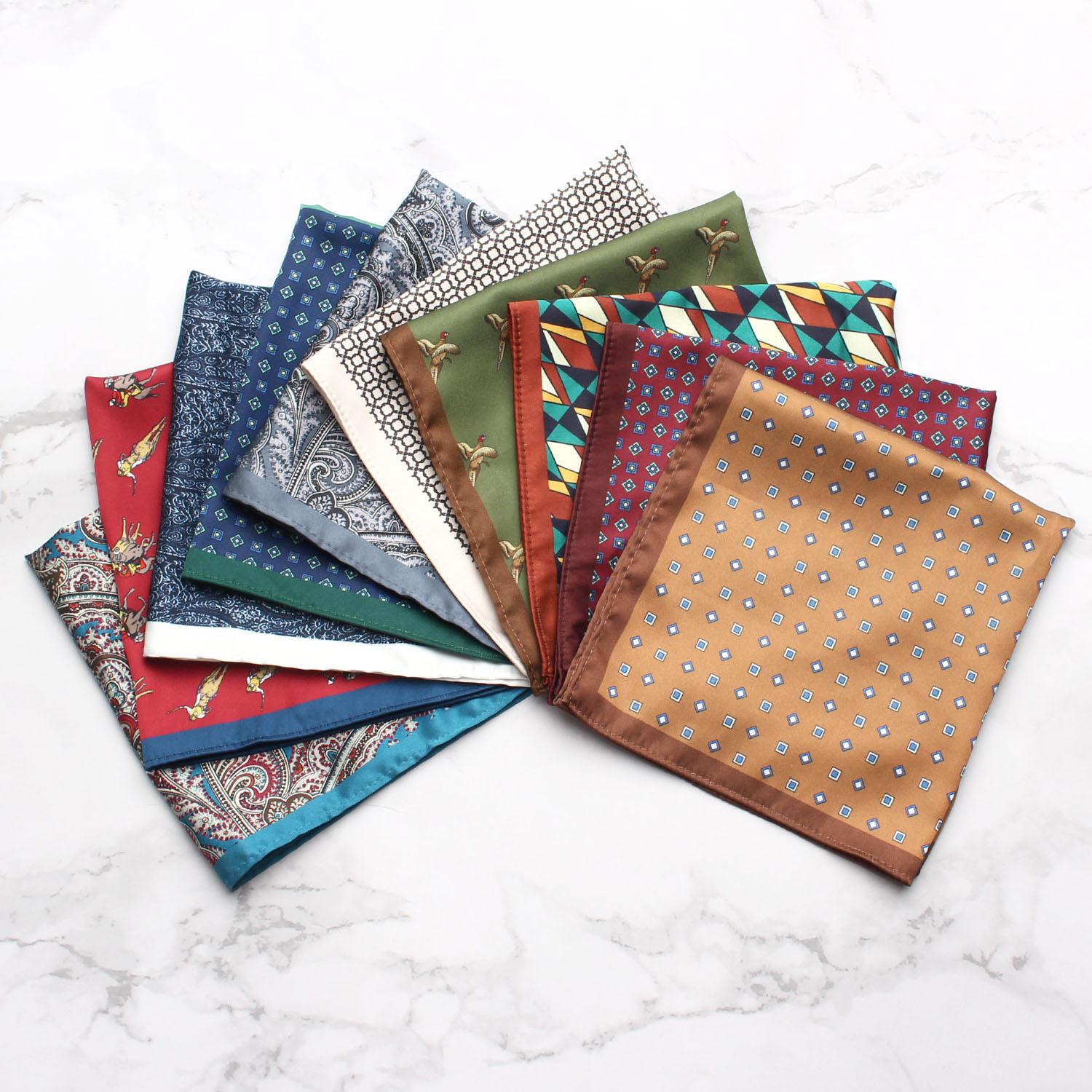 

Various Styles Of Suits, Banquets, Casual Polyester Printed Square Towels, Shirts, Chest Towels, Handkerchiefs, Small Square Towels