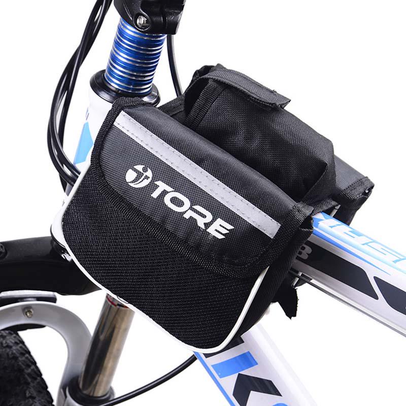 Bike Cycling Bicycle Frame Pannier Saddle Front Tube Bag Double Sides Bags