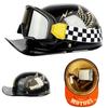 Retro Open Face Motorcycle Helmet Unisex Vintage Style Scooter Baseball Cap Half Hat for Chopper Electric Motorcycles