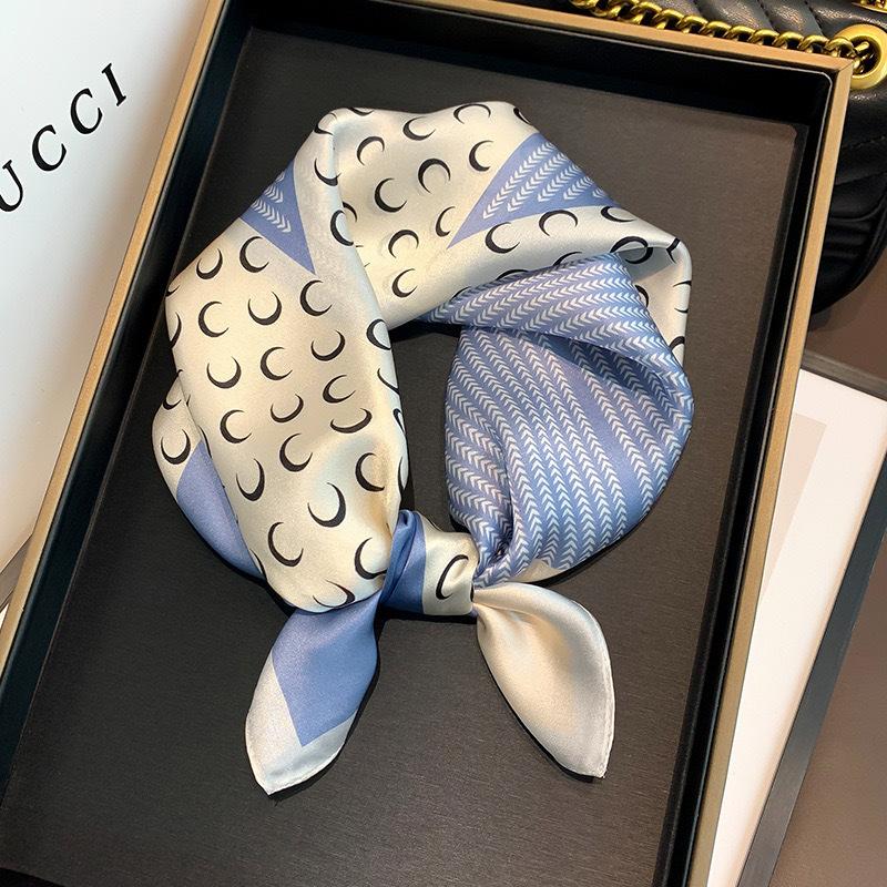 

70 шелковый шарф квадратный шарф первоклассный смысл корейской моды универсальный карьерный симулятор шелковый маленький шейный платок винтажный напечатанный шелковый шарф женский