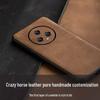 Honor Magic5 Pro Cowhide Leather Full Cover Protective Case