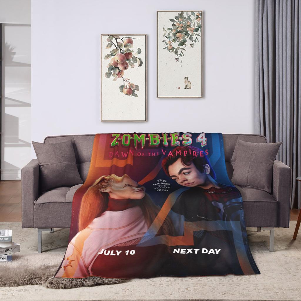 Zombies 4 Dämmerung der Vampire Decke Warm Weich Neuheit Plüsch Überwurf Decke Sofa Bett Flanell Bettdecke Bettbezug