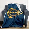 Nautical Emblem Flannel Blanket Throw Blanket Soft Warm Sofa Bed Camping Home Decor Unique Christmas Gift C9261724